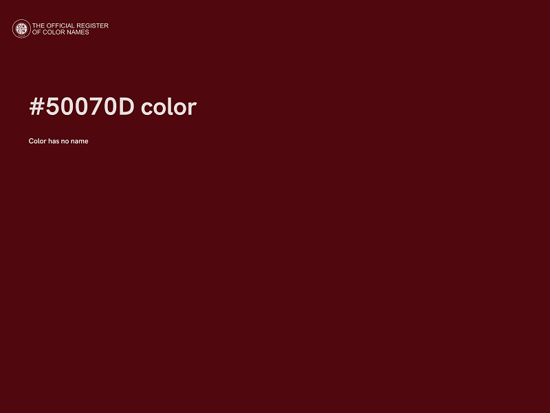 #50070D color image