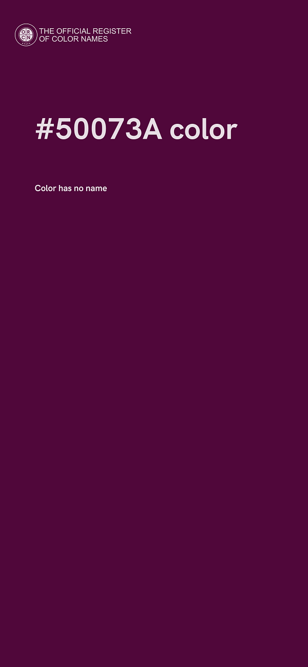 #50073A color image