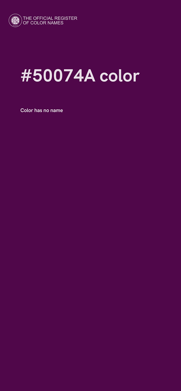 #50074A color image