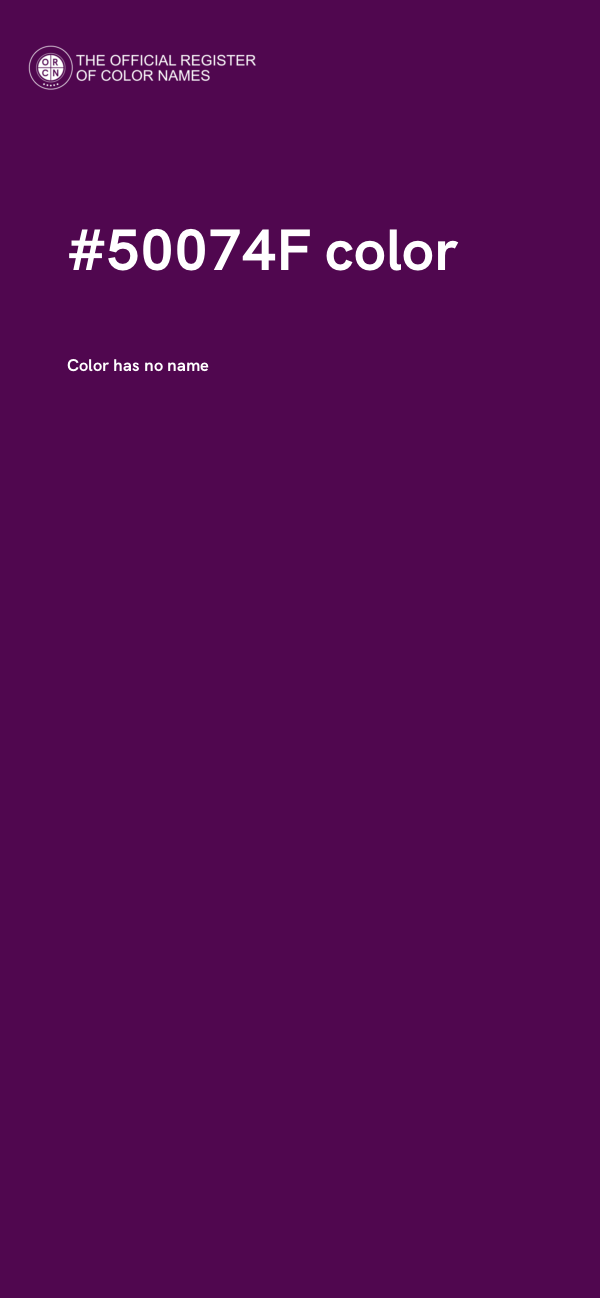 #50074F color image