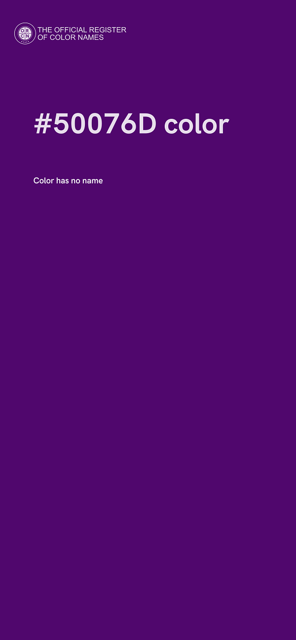 #50076D color image