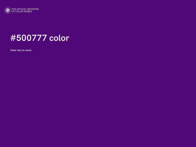 #500777 color image