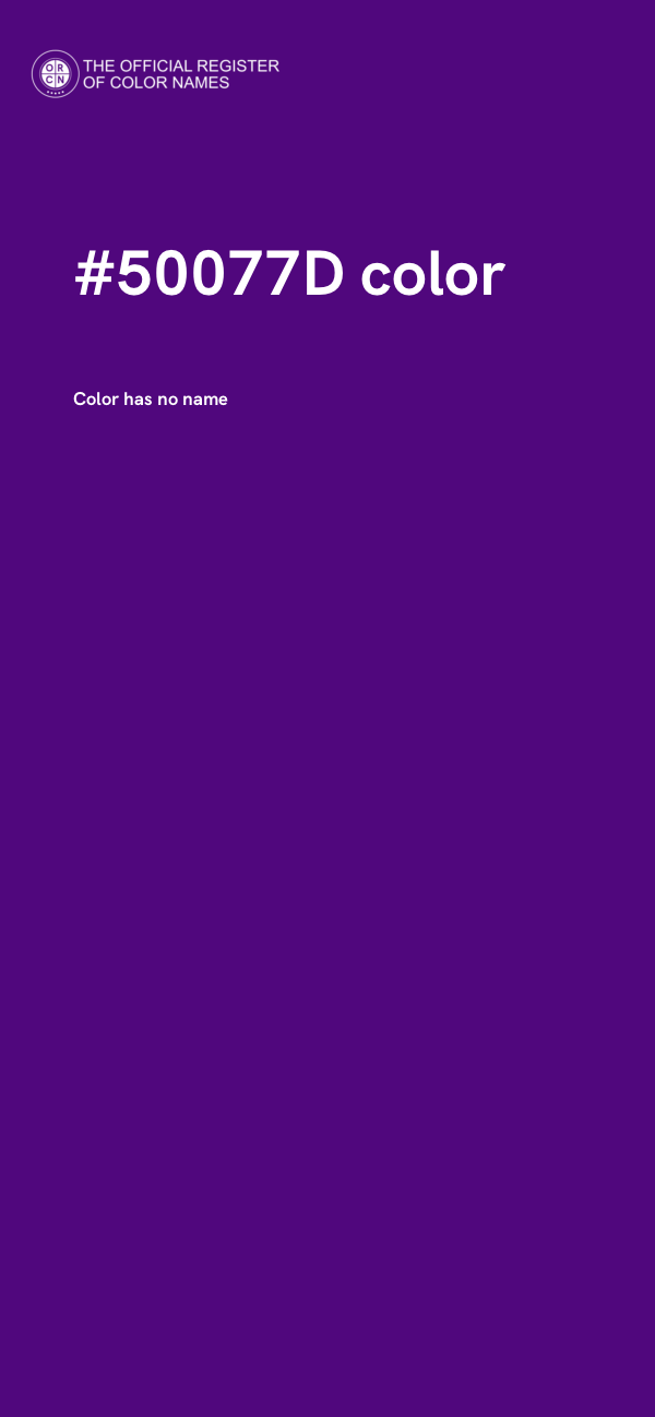 #50077D color image