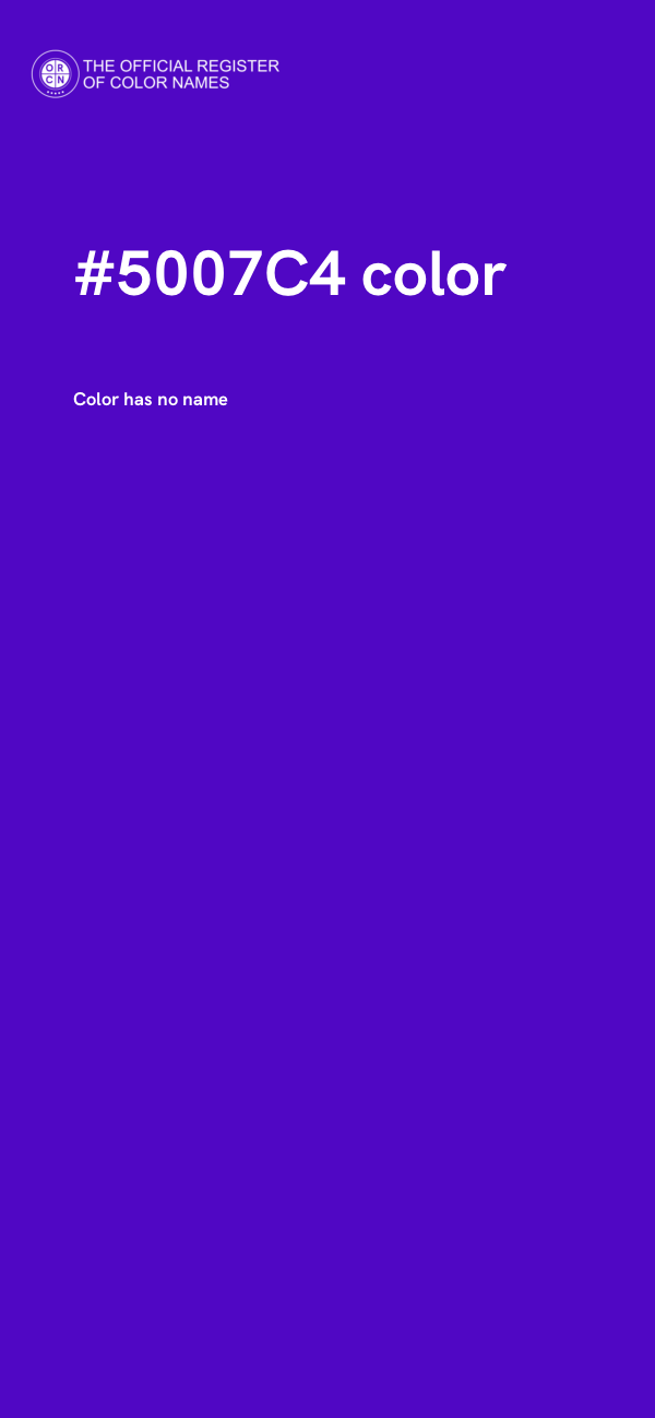 #5007C4 color image