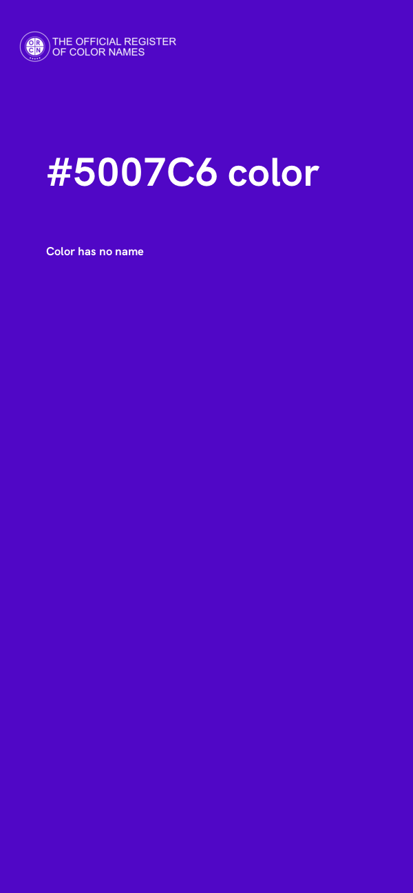 #5007C6 color image