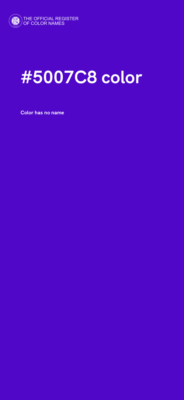 #5007C8 color image
