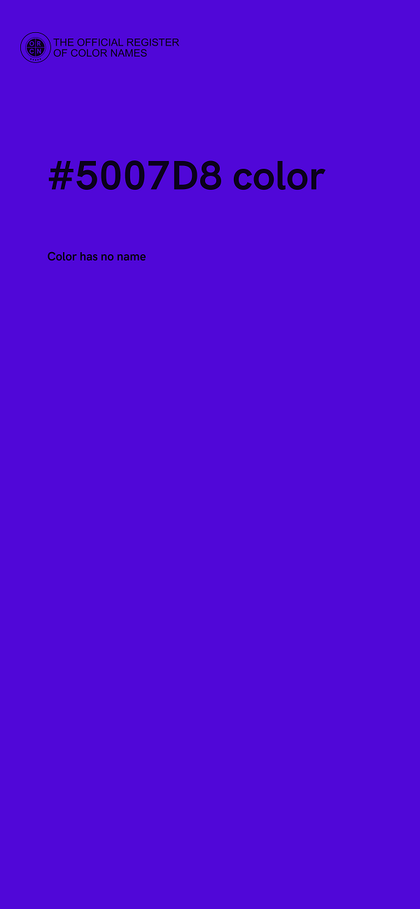 #5007D8 color image