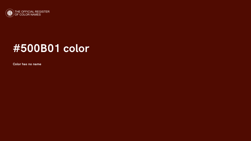 #500B01 color image