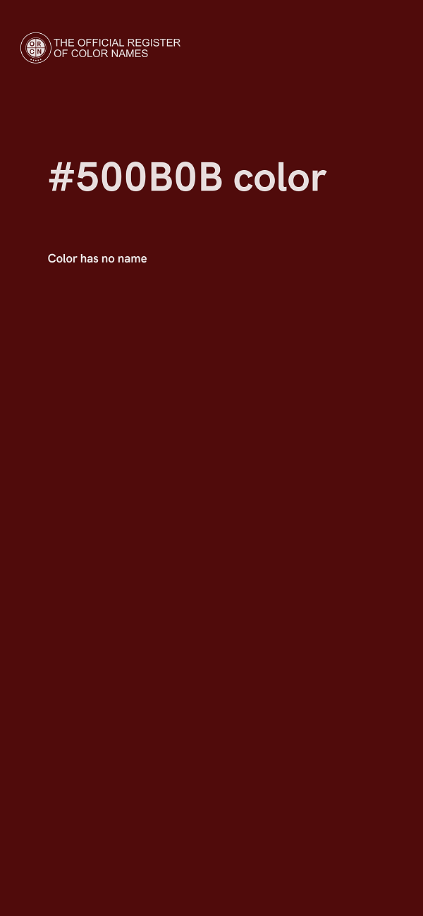 #500B0B color image