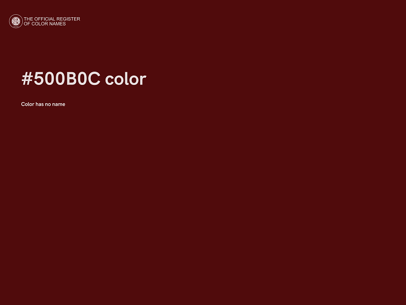 #500B0C color image