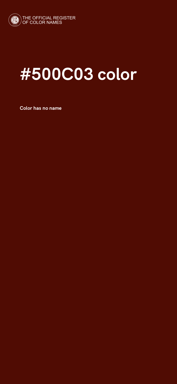 #500C03 color image