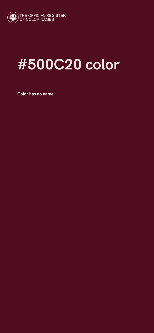 #500C20 color image