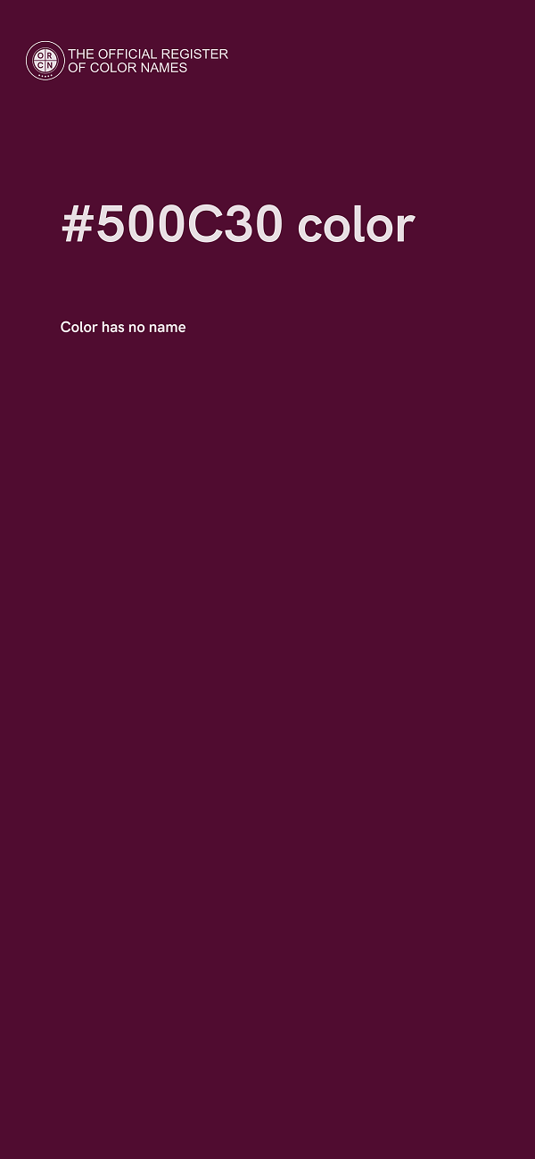 #500C30 color image