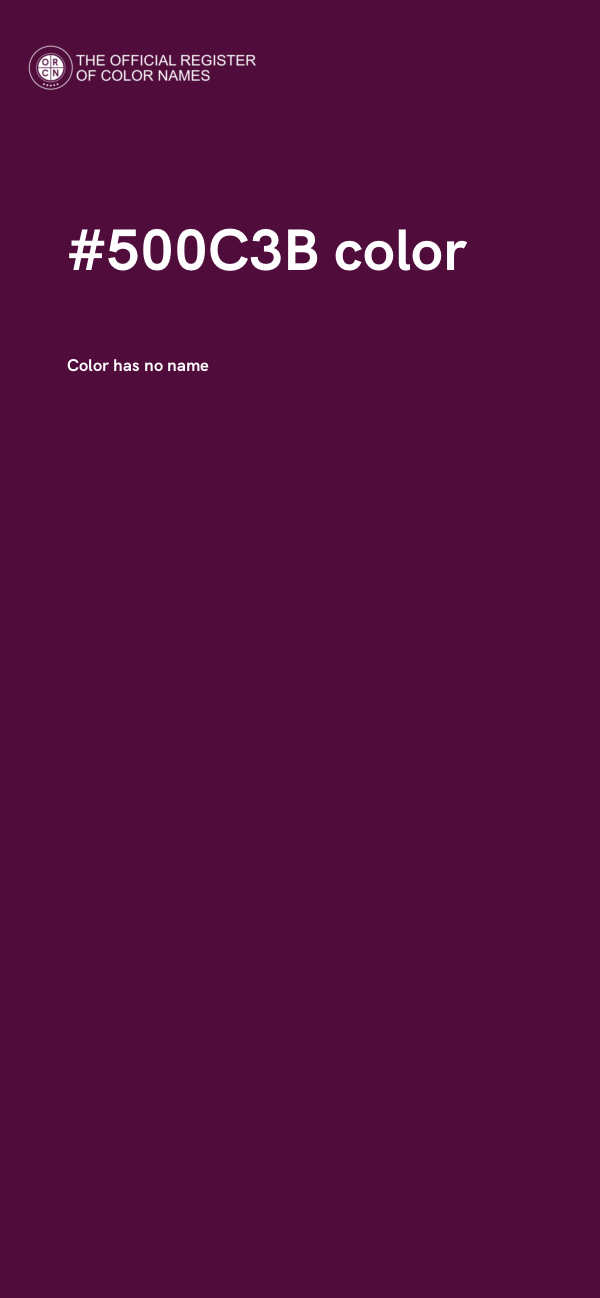 #500C3B color image