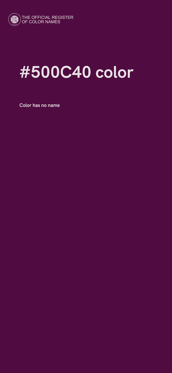 #500C40 color image