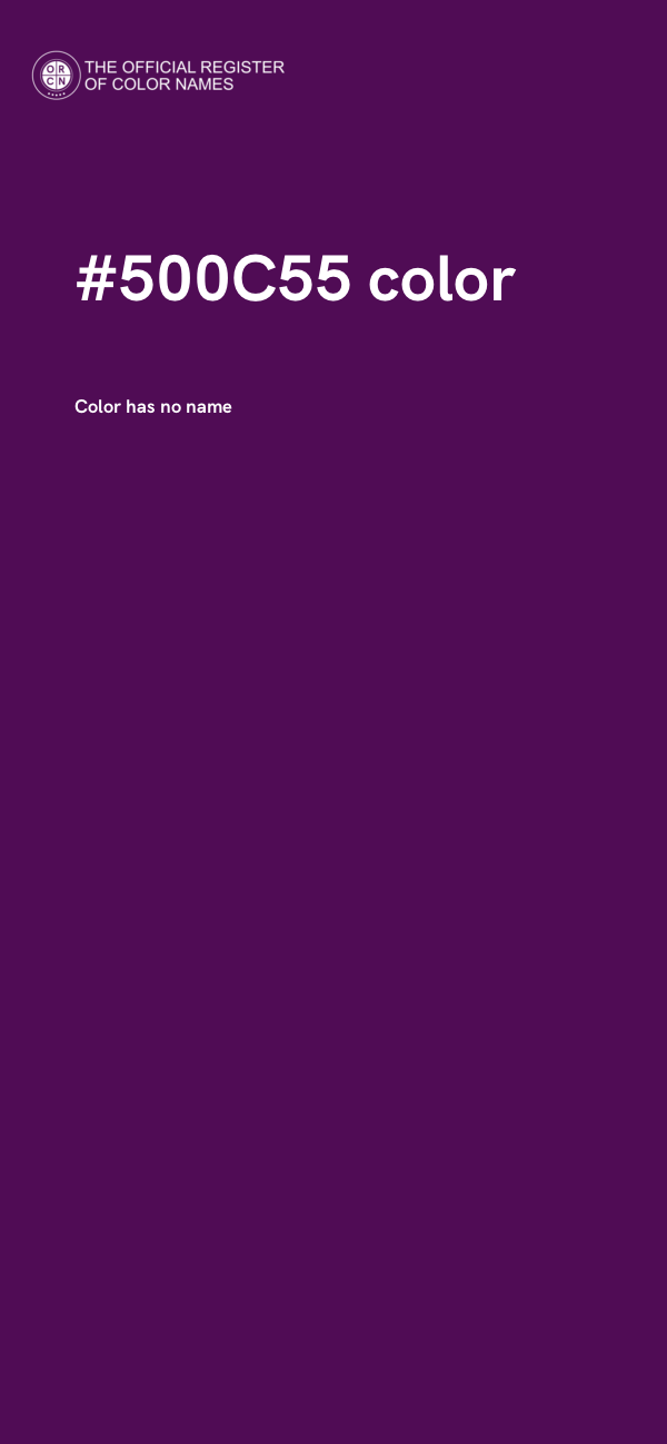 #500C55 color image