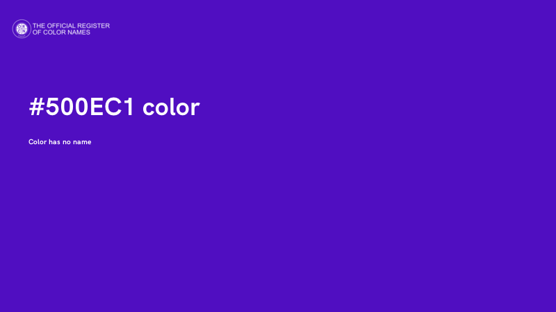 #500EC1 color image