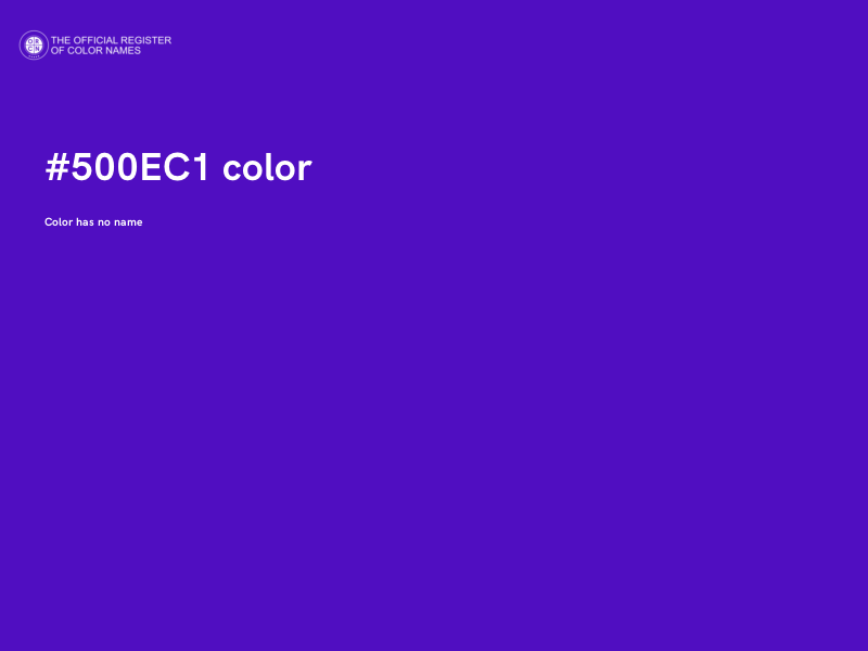#500EC1 color image