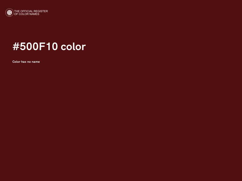 #500F10 color image