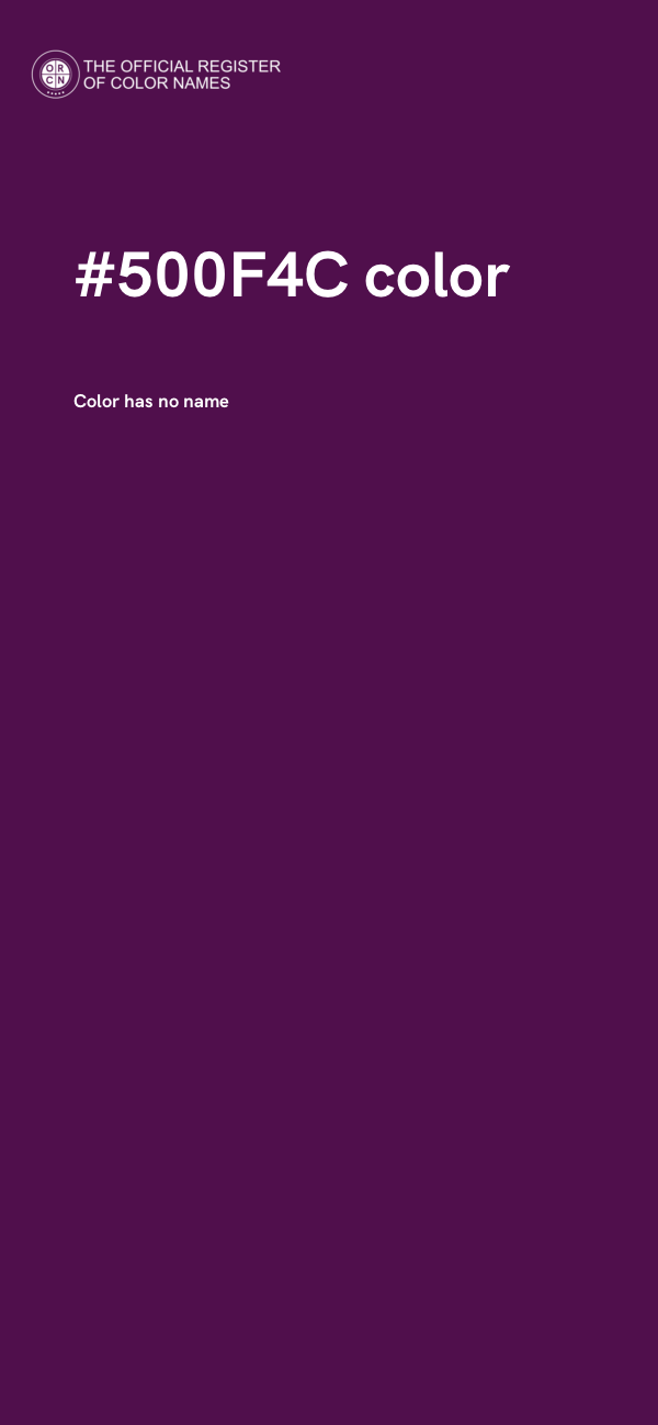 #500F4C color image