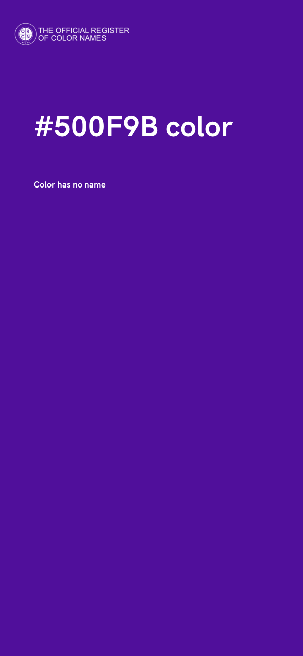 #500F9B color image