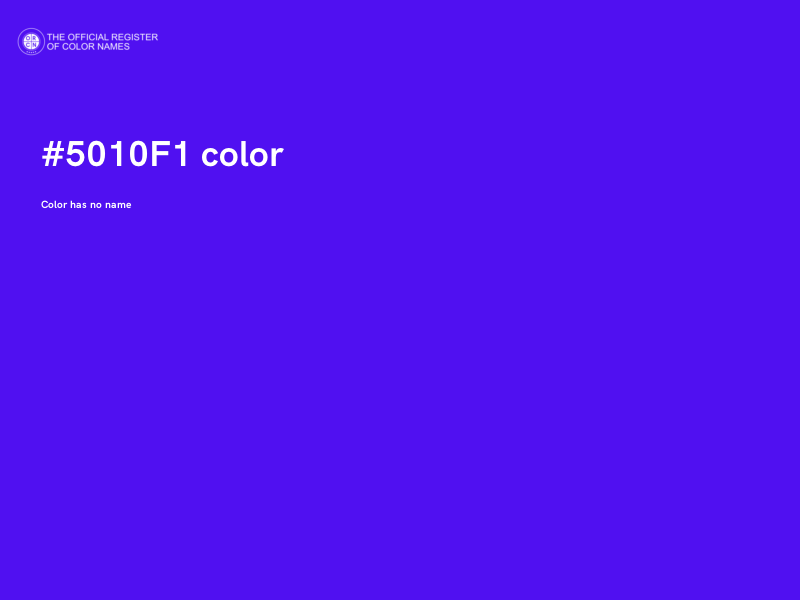 #5010F1 color image
