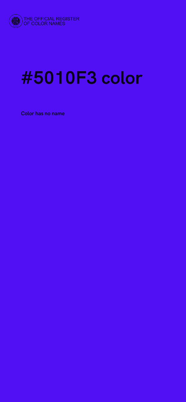 #5010F3 color image