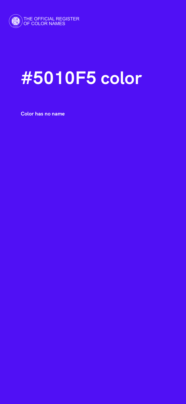 #5010F5 color image