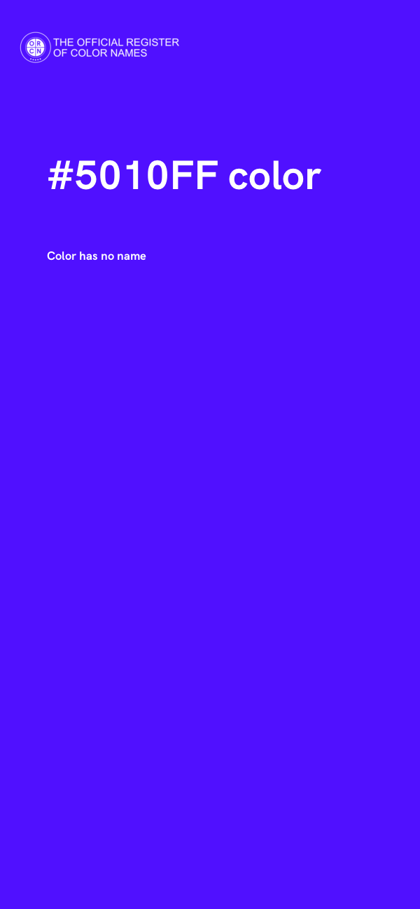 #5010FF color image