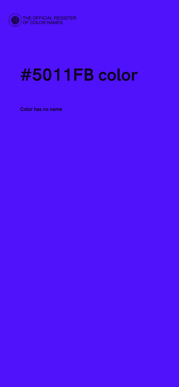 #5011FB color image