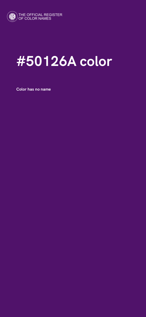 #50126A color image