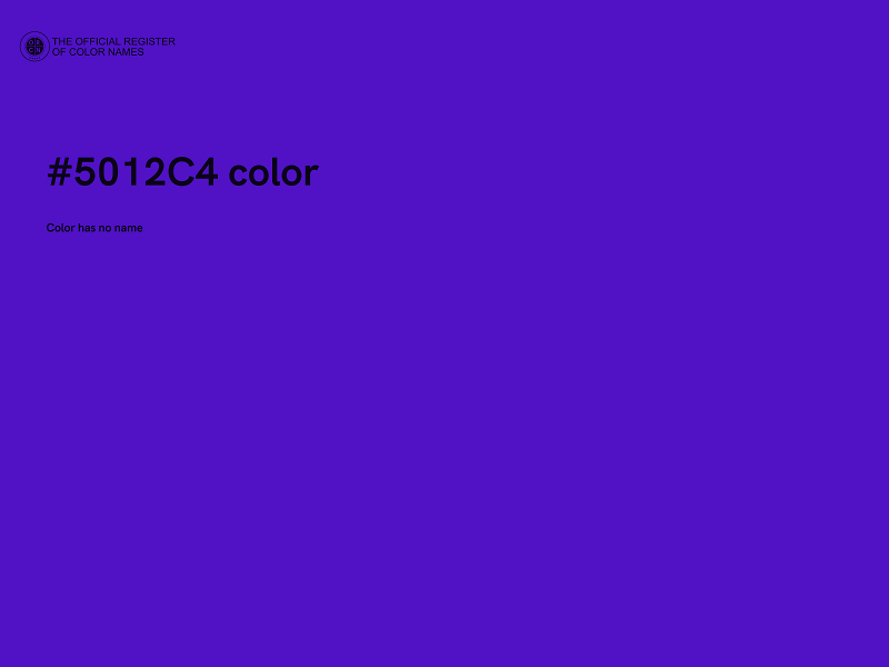 #5012C4 color image