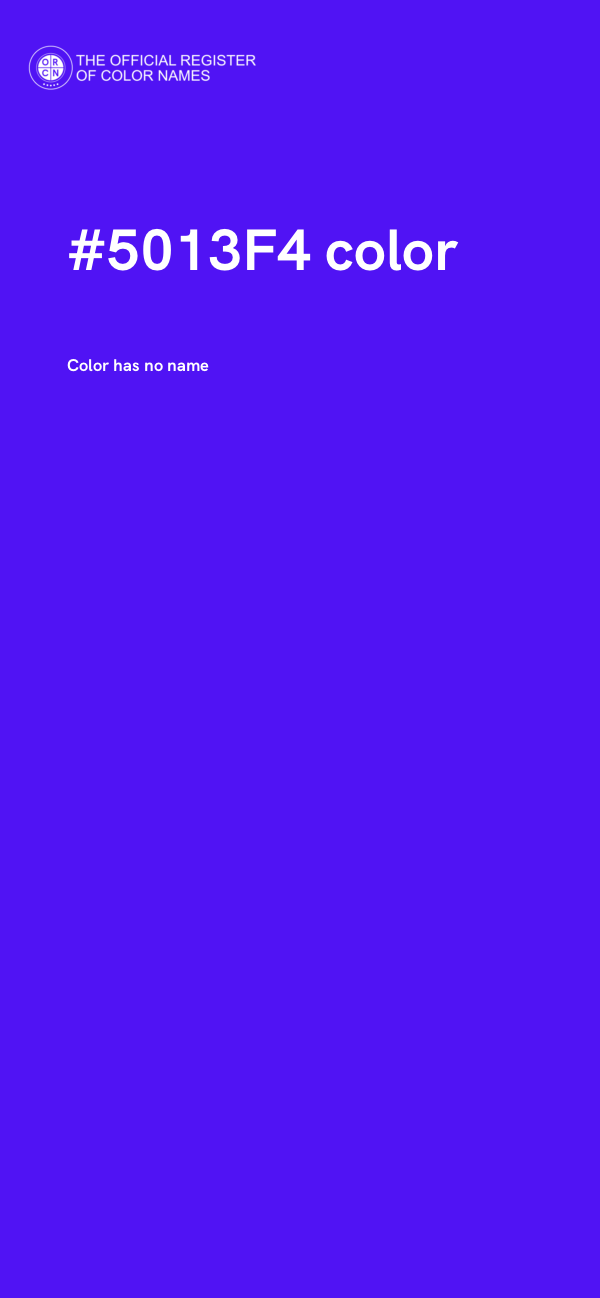 #5013F4 color image
