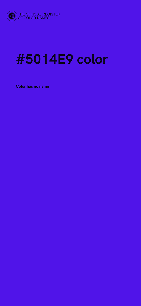 #5014E9 color image