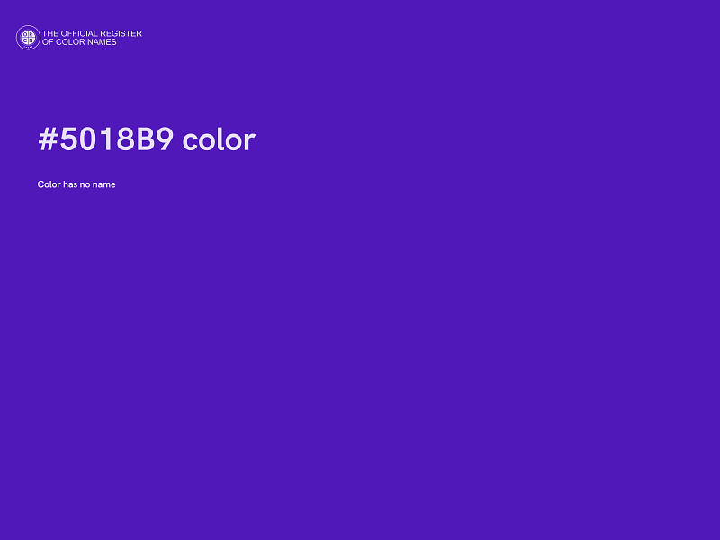 #5018B9 color image