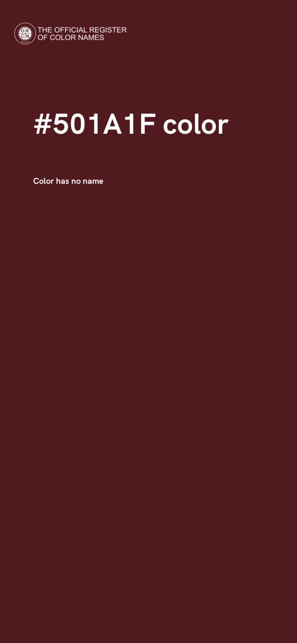 #501A1F color image