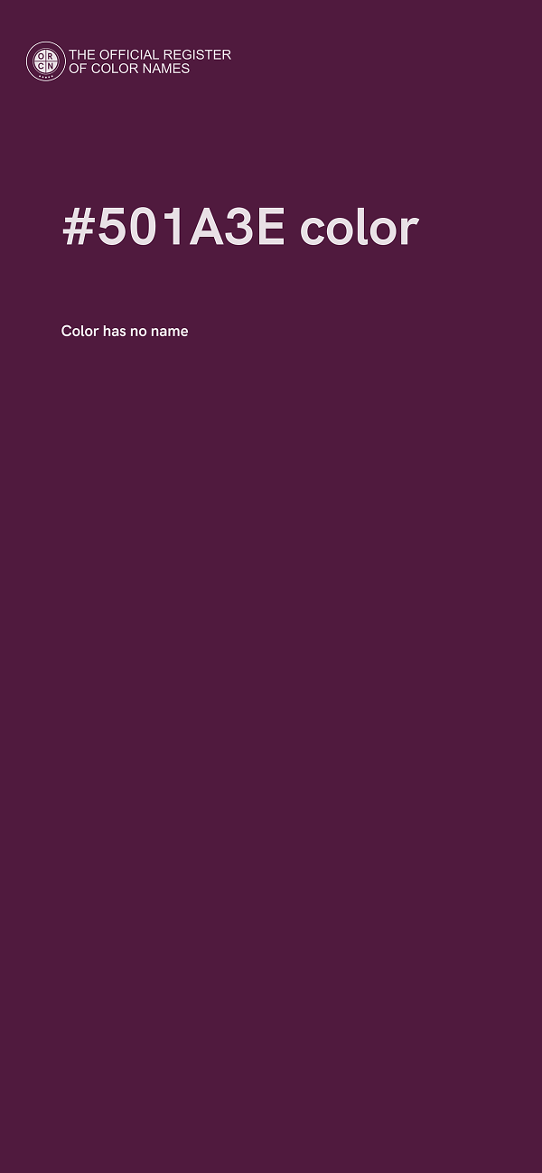 #501A3E color image