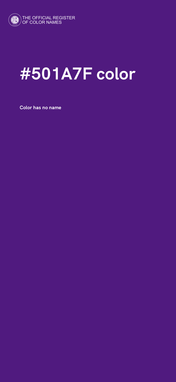 #501A7F color image