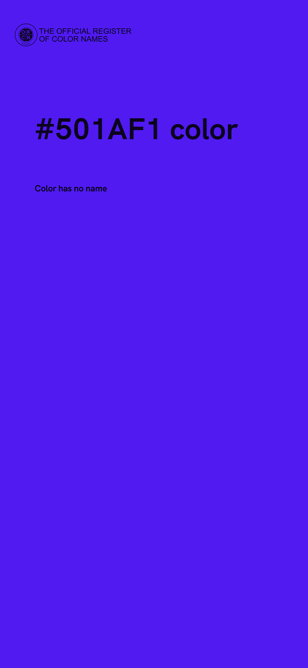 #501AF1 color image