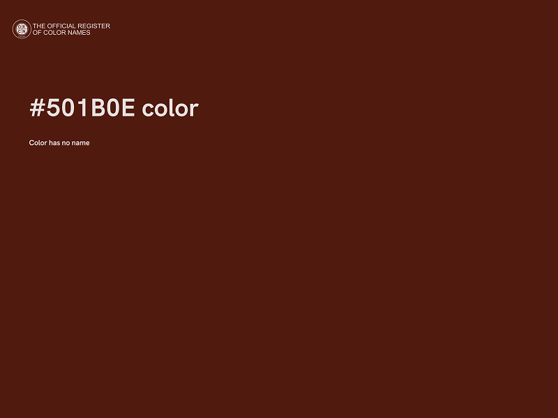 #501B0E color image