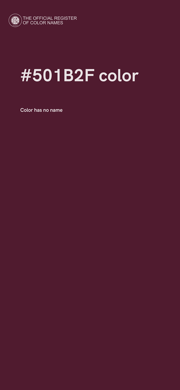 #501B2F color image