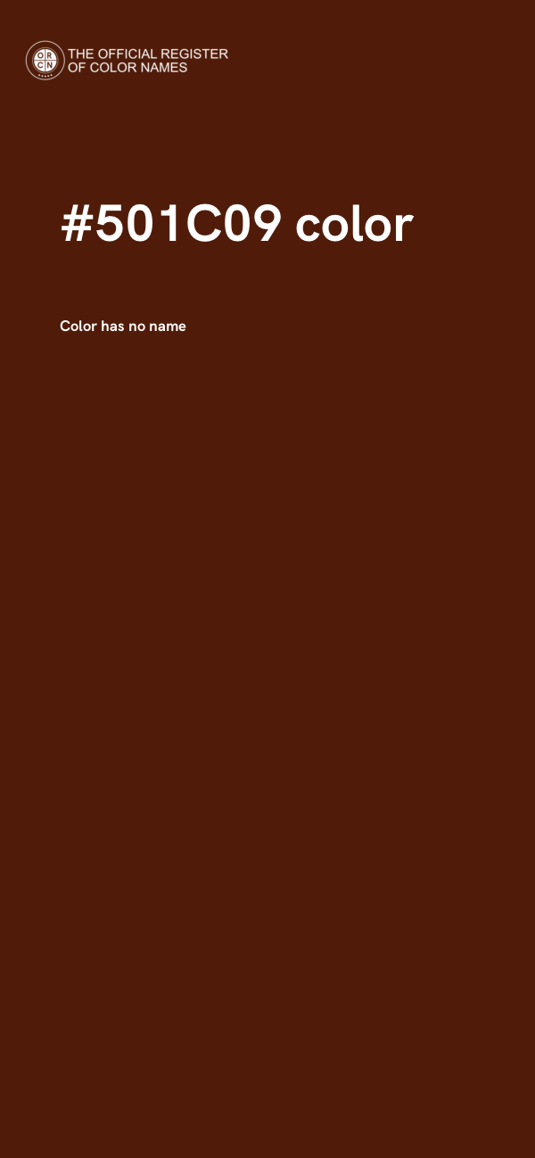 #501C09 color image