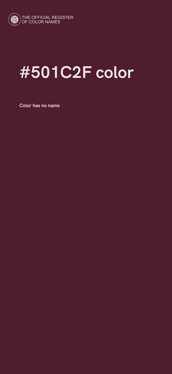 #501C2F color image