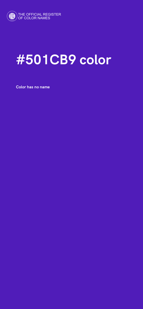 #501CB9 color image