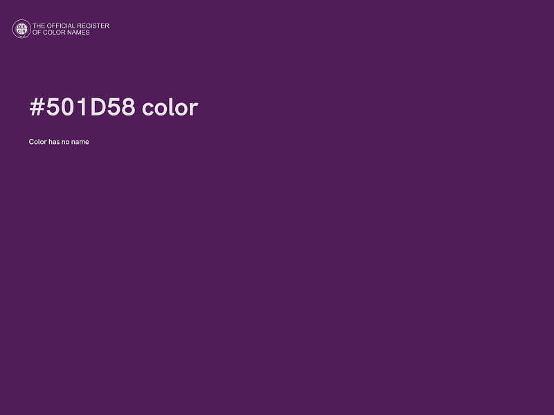 #501D58 color image