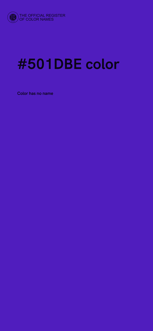 #501DBE color image