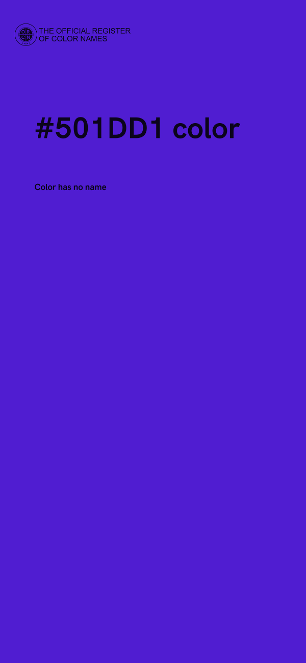 #501DD1 color image