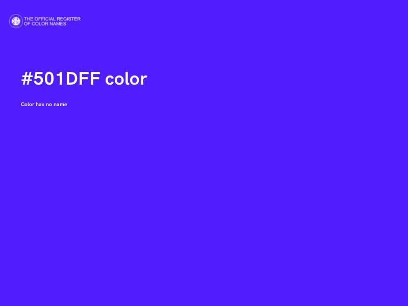 #501DFF color image
