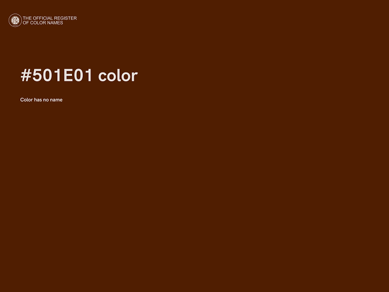 #501E01 color image
