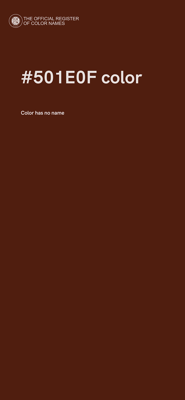 #501E0F color image